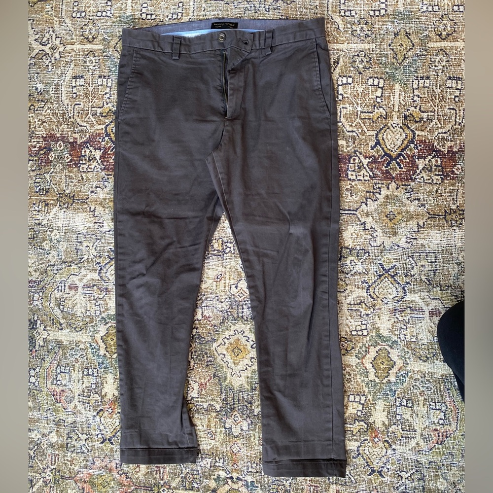 Banana Republic Dark Gray Fulton Chinos